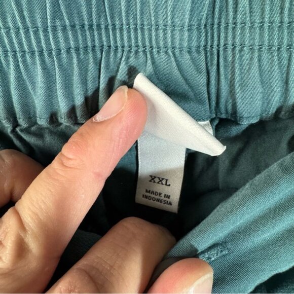 A New Day Pants Women’s XXL Green Elastic Waist Cotton Blend - Picture 3 of 10